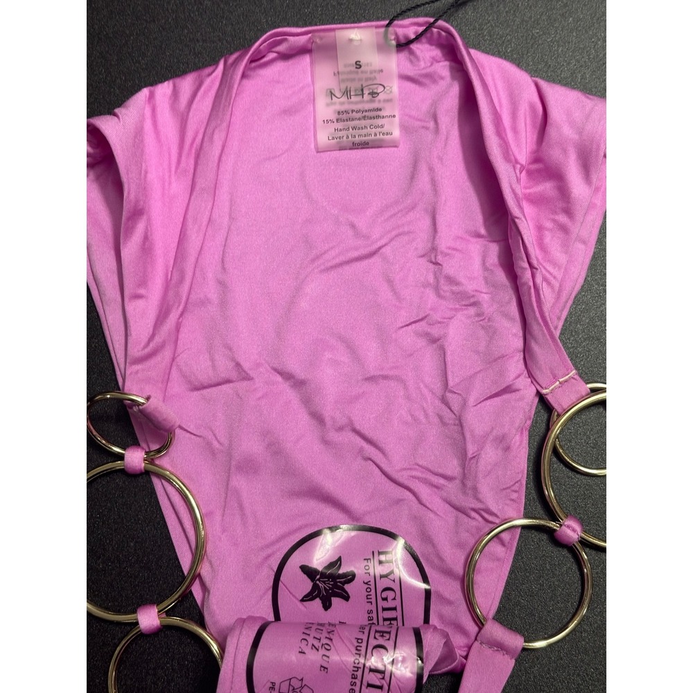 Monica Hansen Beachwear NWT Bikini Set Top/Bottom Orchid Pink Size Small - Picture 3 of 4